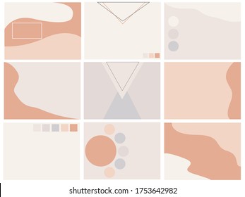 fondo geométrico de nude hermoso para presentaciones