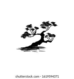 Beautiful oak tree icons for nature apps and websites. vector illustration design eps 10