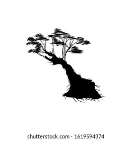 Beautiful oak tree icons for nature apps and websites. vector illustration design eps 10
