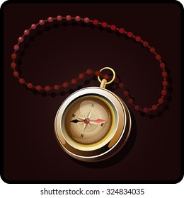 beautiful old compass