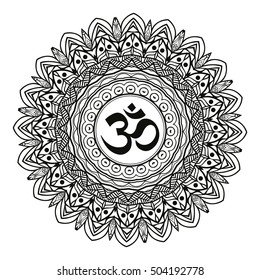 beautiful om mandala