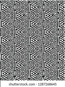 Beautiful optical illusion texture tile vector pattern decorative shape design for many creative ideas