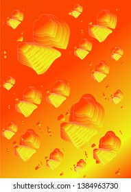 beautiful orange background and pleasing to the eye
