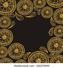 Beautiful orange background. Vector illustration.