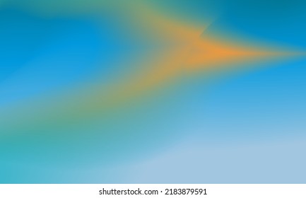 Beautiful orange and blue gradient background smooth and soft texture