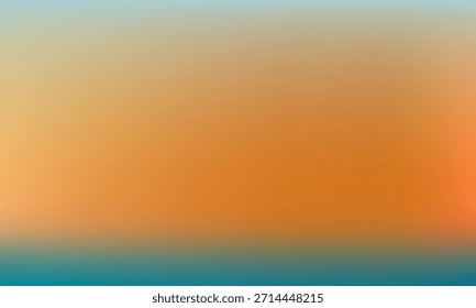 Beautiful orange and blue gradient background. Blurred sunrise or sunset sky concept. Soft colors combination for graphic design