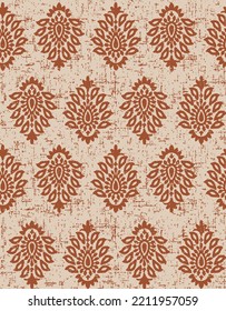beautiful orange butta pattern allover design with texture,beautiful butta pattern allover design with texture