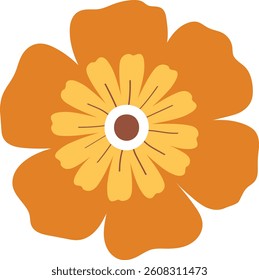 Beautiful Orange Flower Clip art