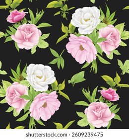beautiful orange fruit seamless pattern