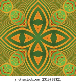 Beautiful orange green color seamless textured abstract background