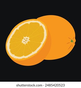 Beautiful Orange Vector Art Avatar.