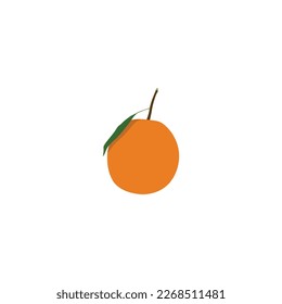 A beautiful orange vector artwork