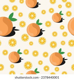 beautiful orange vetor seamless pattern