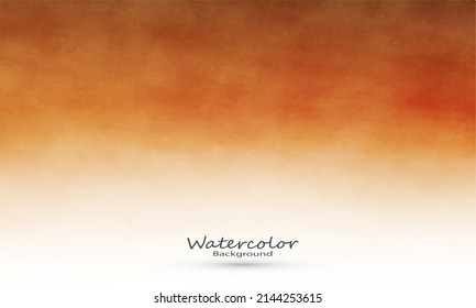 Beautiful Orange watercolor background perfect for background