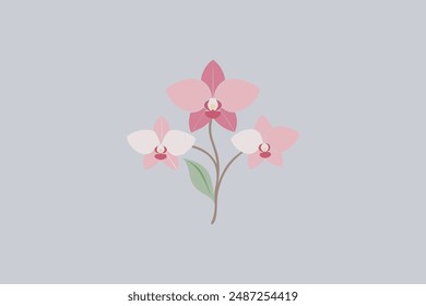"Beautiful Orchid flowers vector artwork" is a stunning digital product featuring intricate designs of orchid blooms. It's perfect for graphic design projects.