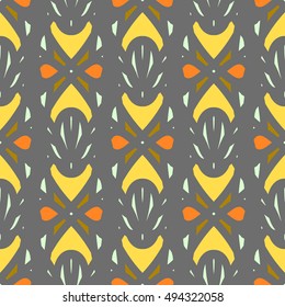 Beautiful oriental stylized seamless pattern