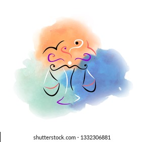 
beautiful and original image of the zodiac sign.
