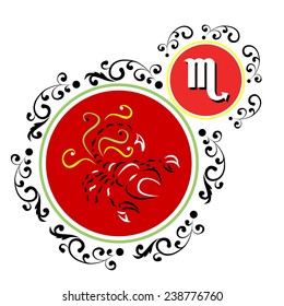 beautiful and original image of the zodiac sign. 
