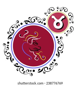 beautiful and original image of the zodiac sign. 