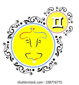 beautiful and original image of the zodiac sign. 