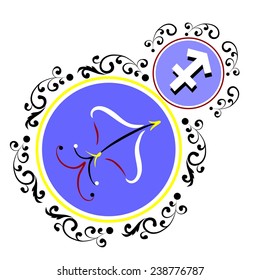 beautiful and original image of the zodiac sign. 