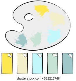 Beautiful and original palette of colors and a combination thereof.