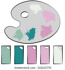 Beautiful and original palette of colors and a combination thereof.