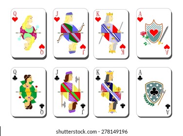 Beautiful and original set of designer playing cards.