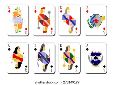 Beautiful and original set of designer playing cards.