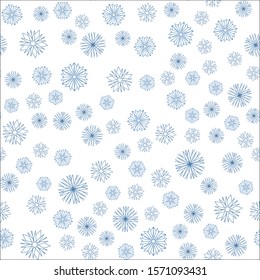 Beautiful and original snowflakes of medium and small size