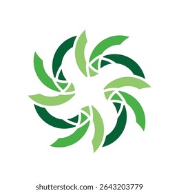 BELLE ORNEMENT CERCLE 2 LOGO IDÉE DE CONCEPTION IMAGE VECTORIELLE