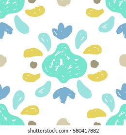 Beautiful ornament background. Vector hand drawn seamless pattern. 