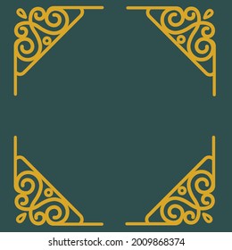 beautiful ornament logo can be used for anything