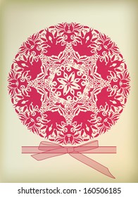 Beautiful ornament for merry Christmas card vector eps 10