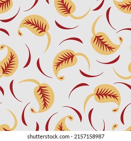 A beautiful Ornament style Leaves design handmade artwork pattern