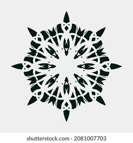 beautiful ornament vector illustration such as snow crystals or nice abstract circles