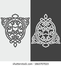 Beautiful Сeltic ornament. Vector isolated on light and dark background.
