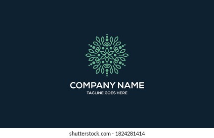 Beautiful Ornament Vector Logo Design Inspiration
