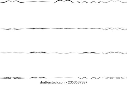 beautiful ornamental divider line elements