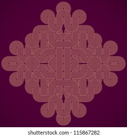 Beautiful ornamental graphic shape. Vector illustration