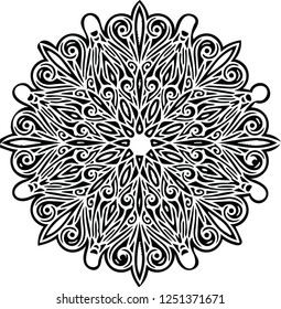 Beautiful ornamental holidays mandala vector pattern decorative design for many creative ideas