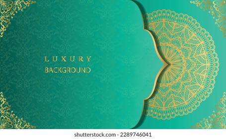 Beautiful ornamental invitation card with floral mandala. Islamic background with mandala decoration. Decoration, Decorative, Ornament, Ornamental, India, Indian, invitation, Wedding, Anniversary, 