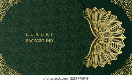 Beautiful ornamental invitation card with floral mandala. Islamic background with mandala decoration. Decoration, Decorative, Ornament, Ornamental, India, Indian, invitation, Wedding, Anniversary, 