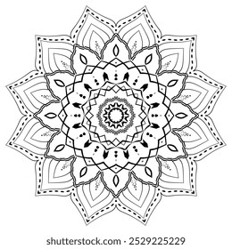 Plano de fundo bonito padrão Mandala ornamental