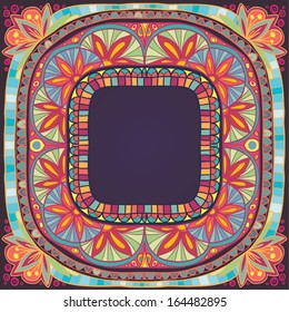 beautiful ornamental square background