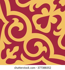 Beautiful ornamental tile background vector illustration. Great for patterns, vintage design, and wallpaper.
