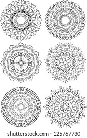 Beautiful ornaments in circle