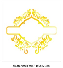 beautiful ornaments with a shiny gold color suitable for luxury companies
