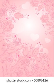 Beautiful ornate pastel background