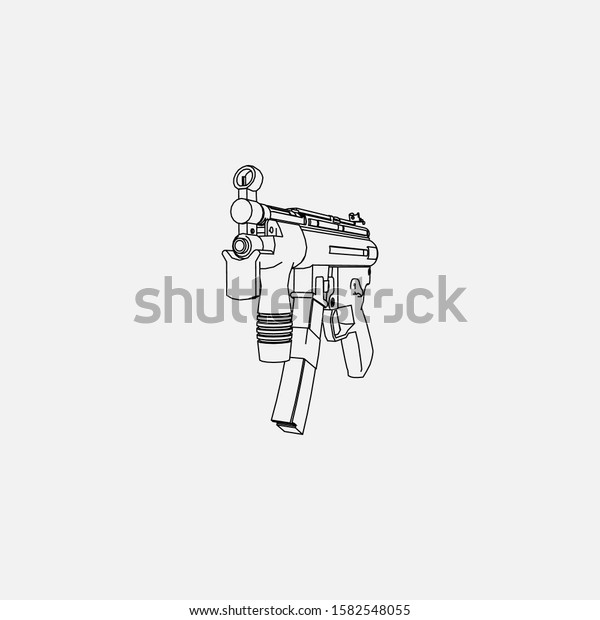 Beautiful Outline Mp5k Icon Mp5k Vector Stock Vector Royalty Free